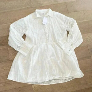 Girl and The Sun Rylee Dress White Eyelet Small